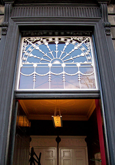 Entrance door with elaborate fanlight - Edinburgh